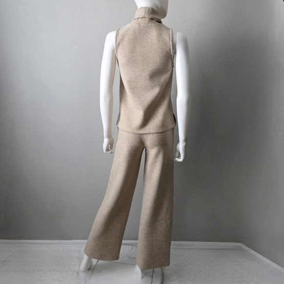 OGL NWT 2 Pcs Set FuzzLuxe Split Hem Top & High Waisted Straight Leg Pant, Sz XS - Picture 2 of 16